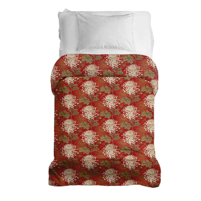 Manta terapéutica original - Funda de algodón roja con gran flor