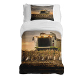 Juego de ropa de cama con manta terapéutica marrón Dreschmaschine