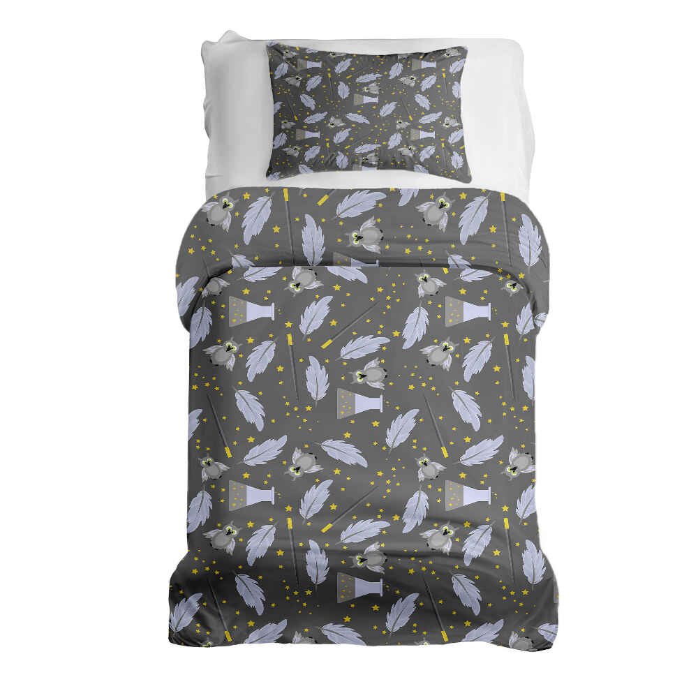 Juego de ropa de cama con manta terapéutica negro varita mágica