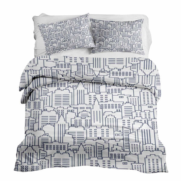 Set de ropa de cama y mantas terapéuticas blanco New York