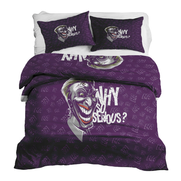 Set de ropa de cama con manta terapéutica lila Why So Serious?