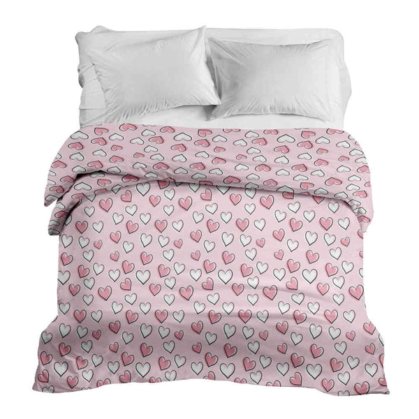 Manta terapéutica original - Funda de algodón con dulces corazones