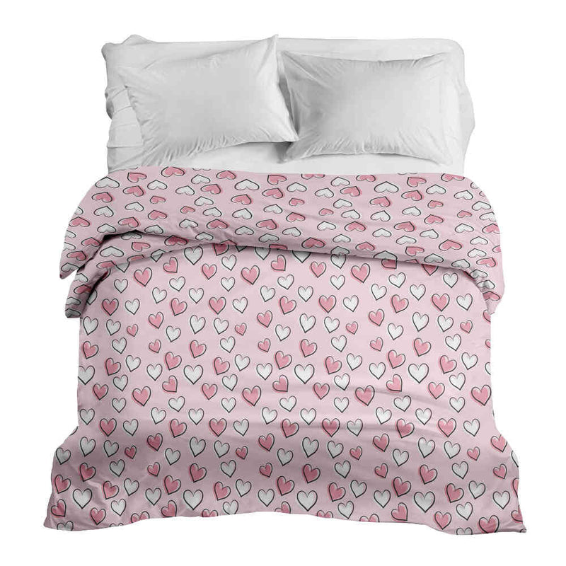 Manta terapéutica original - Funda de algodón con dulces corazones