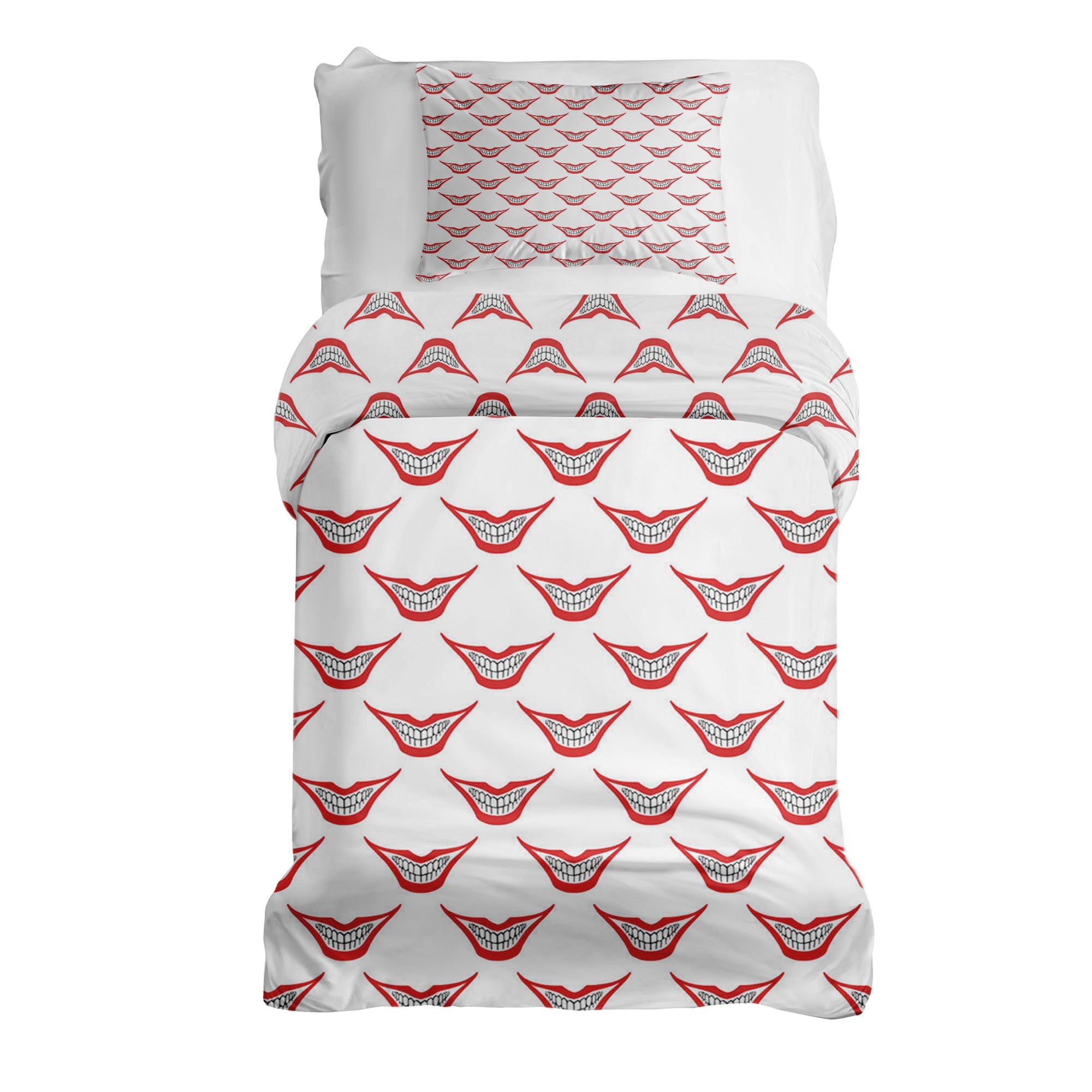Juego de ropa de cama con manta terapéutica blanco Joker