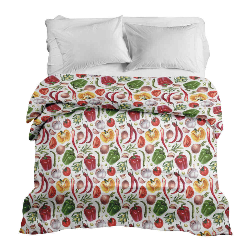 Manta terapéutica original - Funda de algodón con verduras