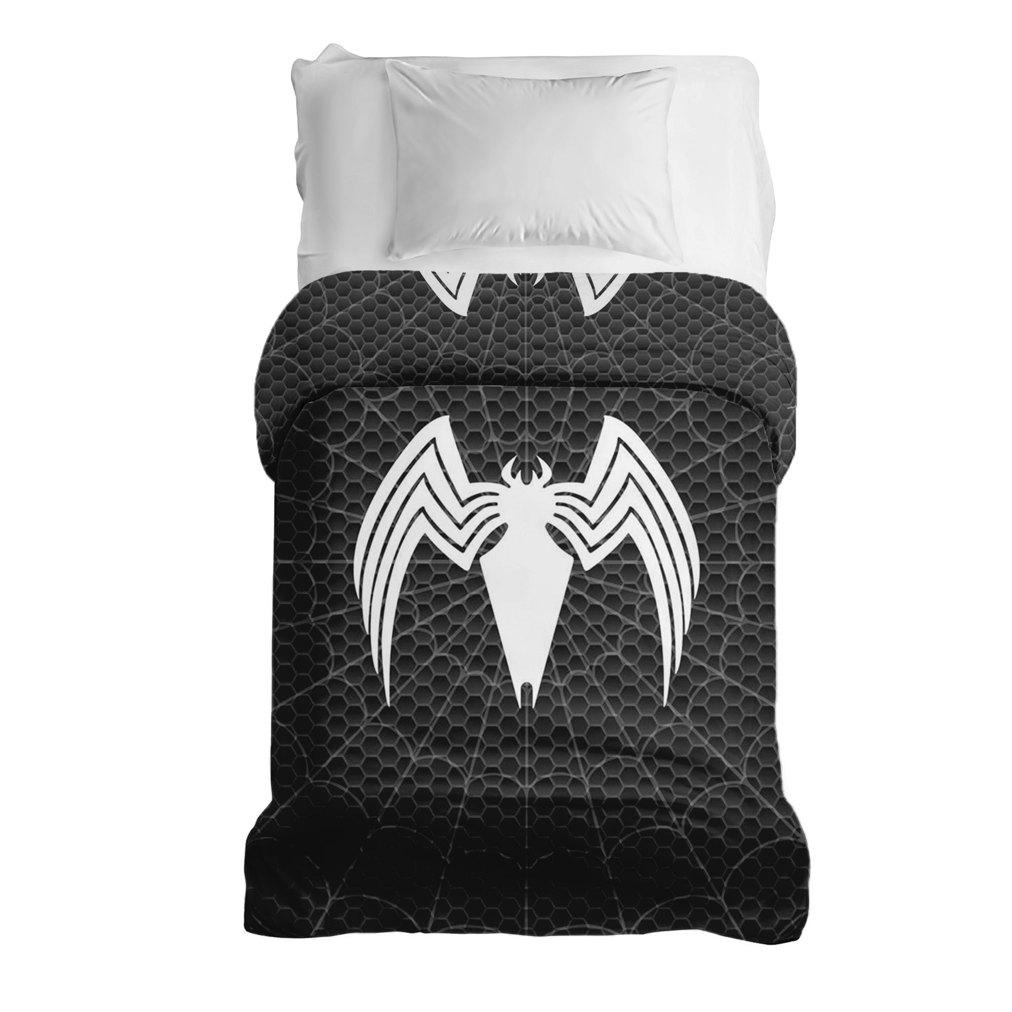 Manta terapéutica original - Funda de algodón negra con araña