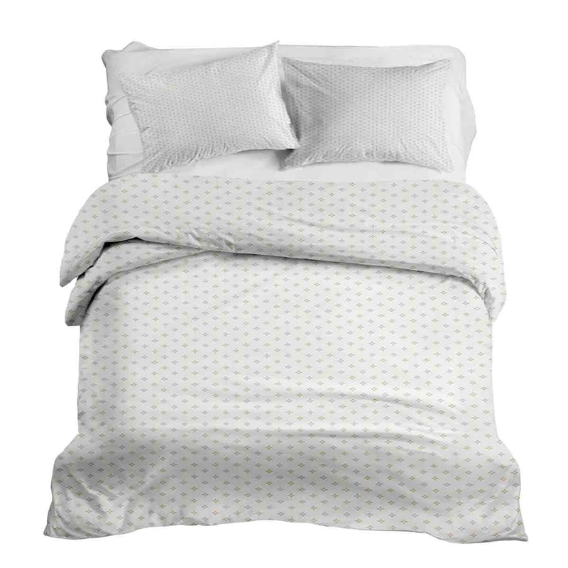 Set de ropa de cama con pequeñas rombos de mantas terapéuticas