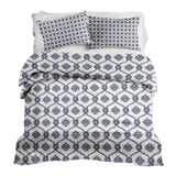 Juego de ropa de cama con manta terapéutica patrón marinero azul
