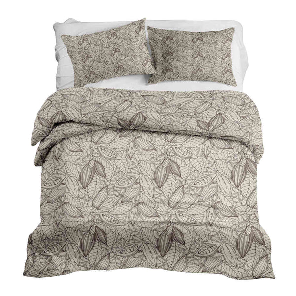 Juego de ropa de cama con manta terapéutica planta de cacao