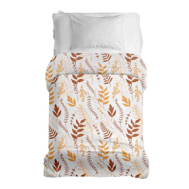 Manta terapéutica original - Funda de algodón blanca con ramas otoñales
