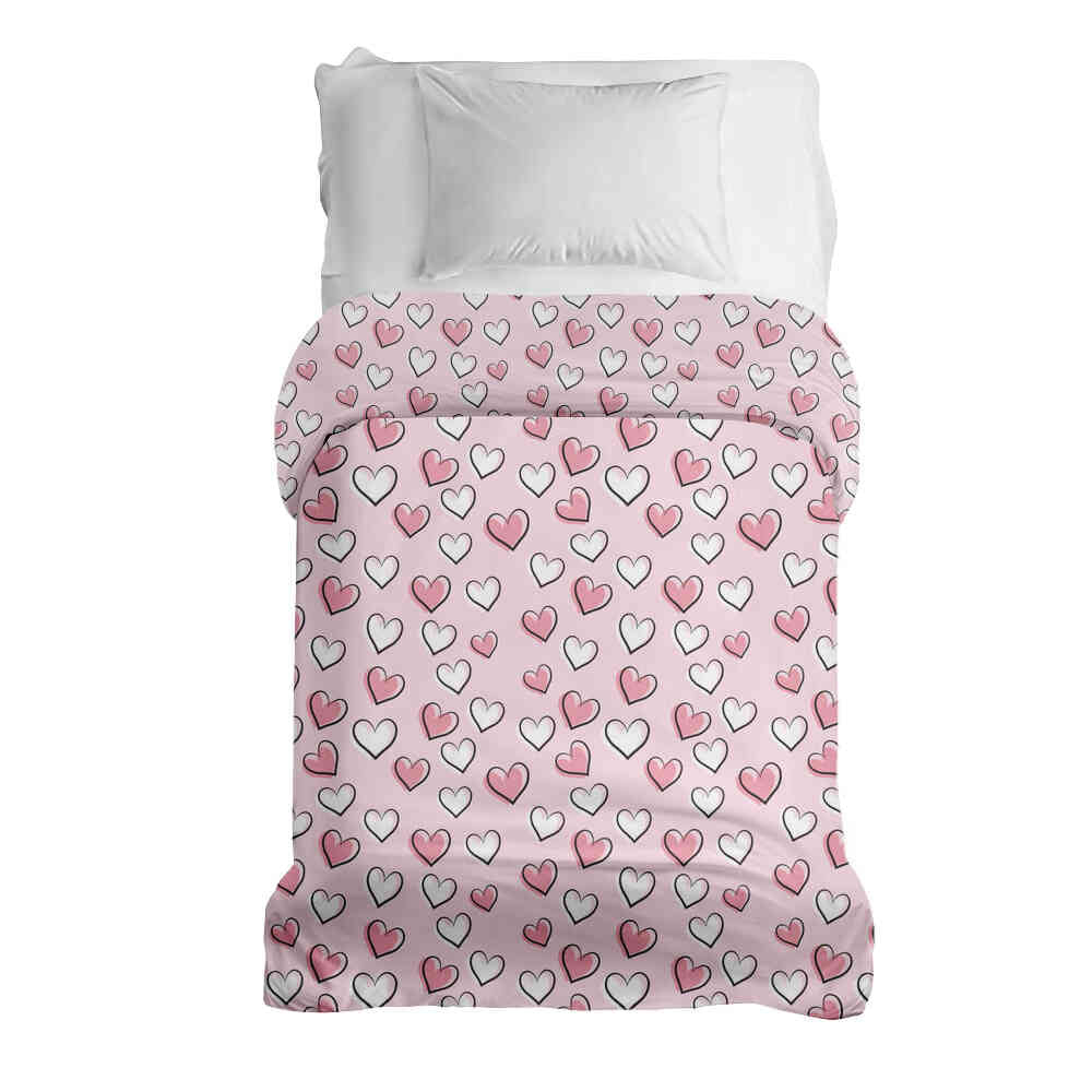 Manta terapéutica original - Funda de algodón con dulces corazones