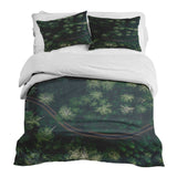 Juego de ropa de cama con manta terapéutica Calle en el bosque