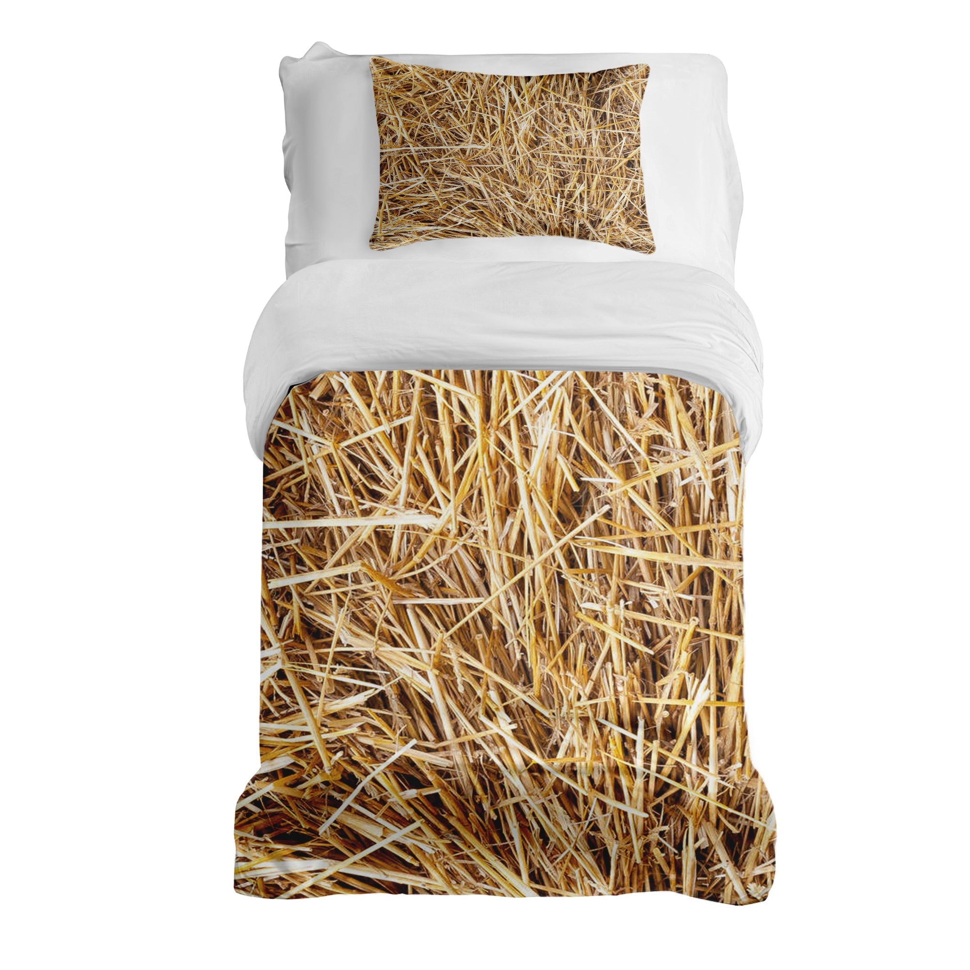 Juego de ropa de cama con mantas terapéuticas y heno