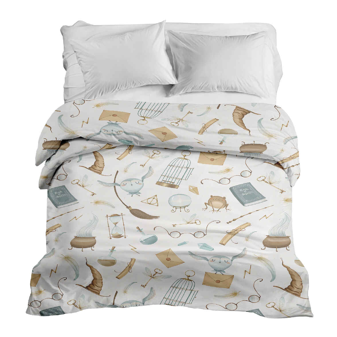 Manta terapéutica original - Funda de algodón blanca Cosas mágicas