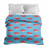 Manta terapéutica original - Funda de algodón azul claro con Pokemon