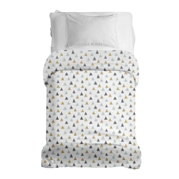 Manta terapéutica original - Funda de algodón con pequeños triángulos
