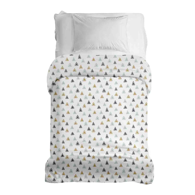Manta terapéutica original - Funda de algodón con pequeños triángulos