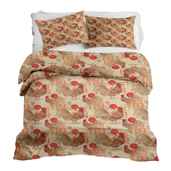 Set de ropa de cama con manta terapéutica gallo chino
