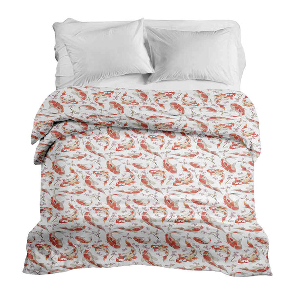 Manta terapéutica original - Funda de algodón carpa naranja