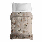 Manta terapéutica original - Funda de algodón beige con polillas