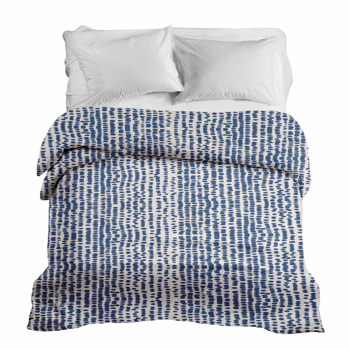 Manta terapéutica original - Funda de algodón con puntos azules