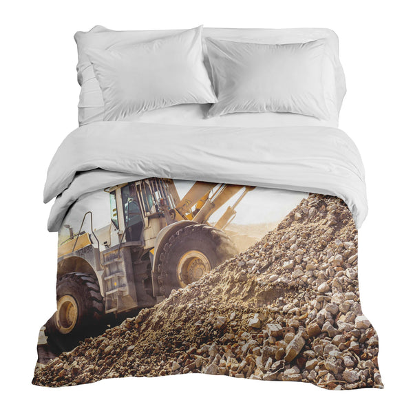 Manta terapéutica original - Funda de algodón Tractor en la montaña