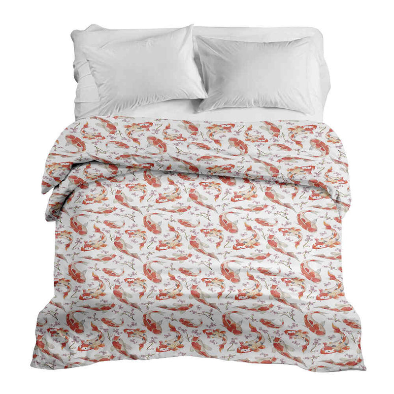 Manta terapéutica original - Funda de algodón carpa naranja