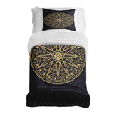 Juego de ropa de cama con manta terapéutica Mandala Mística