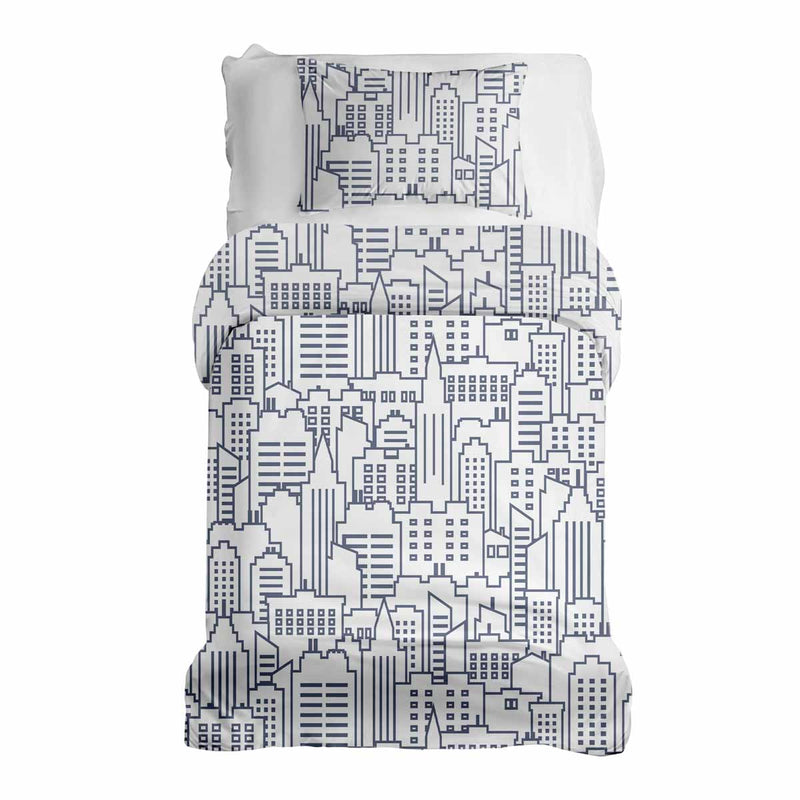 Set de ropa de cama y mantas terapéuticas blanco New York