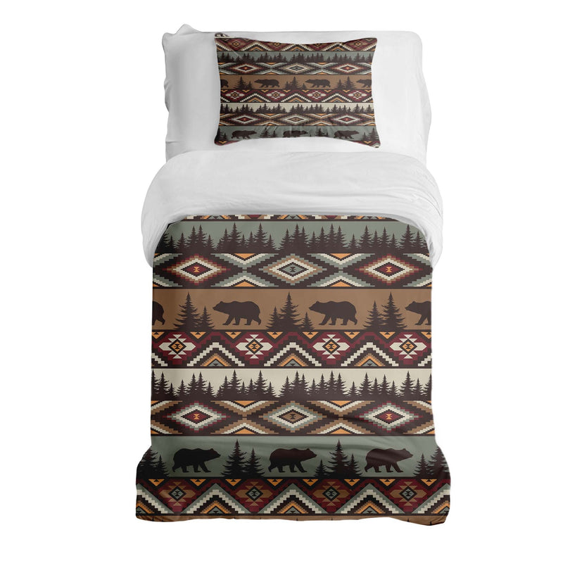 Set de ropa de cama con manta terapéutica marrón Noruega
