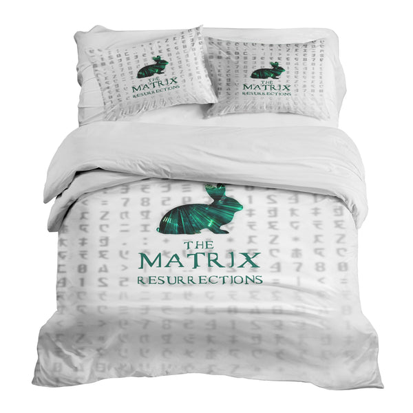Set de ropa de cama con manta terapéutica blanca Matrix