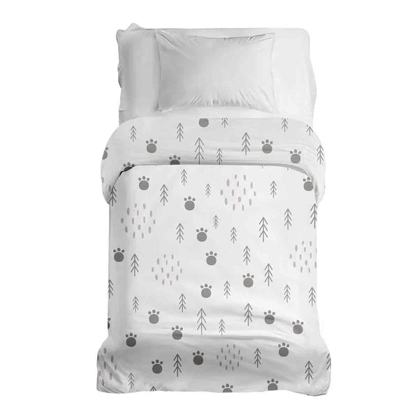Manta terapéutica original - Funda de algodón con huellas de patas en el bosque