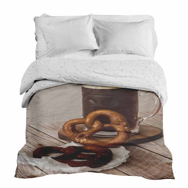 Manta terapéutica original - Funda de algodón con pretzels