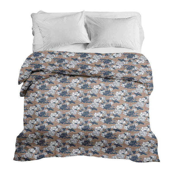 Manta terapéutica original - Funda de algodón con flores