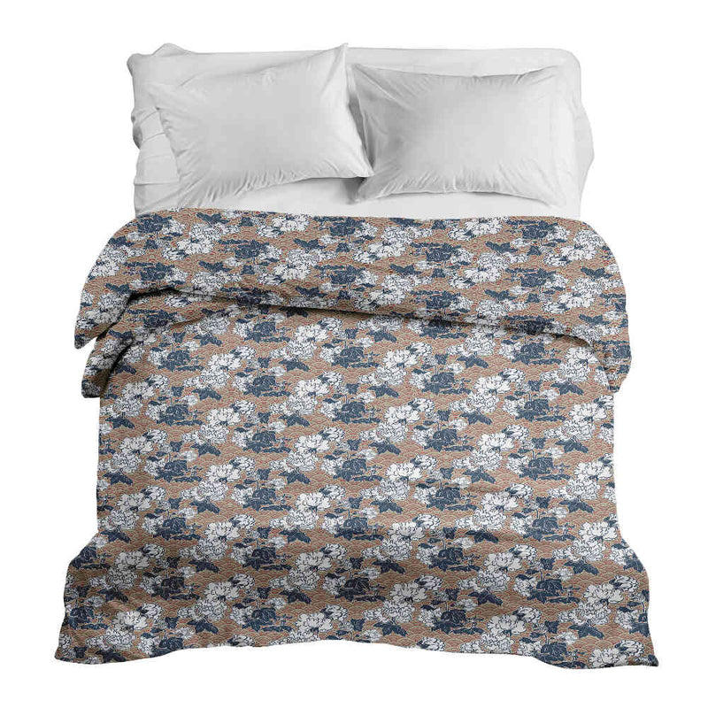 Manta terapéutica original - Funda de algodón con flores