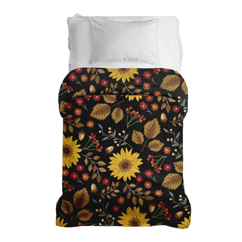 Manta terapéutica original - Funda de algodón con girasol