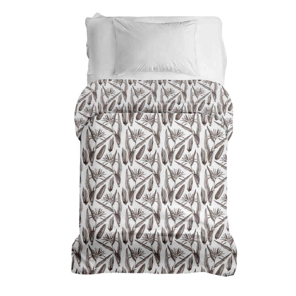 Manta terapéutica original - Funda de algodón blanca con maíz