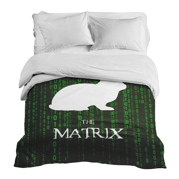 Manta terapéutica original - Funda de algodón Código Matrix Verde