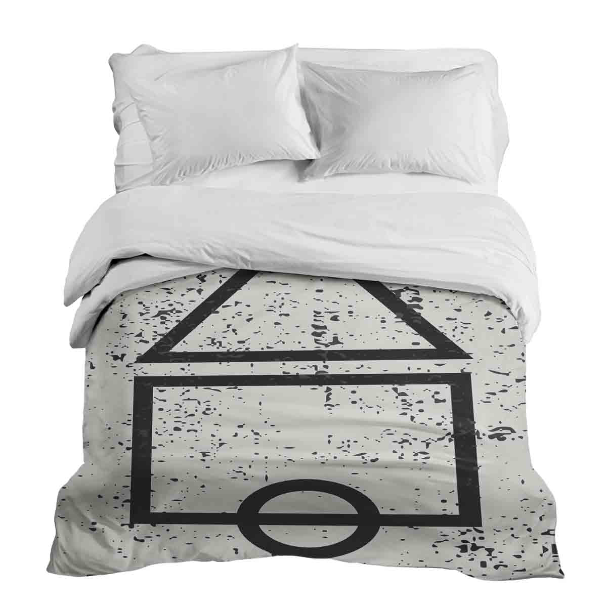 Manta terapéutica original - Funda de algodón blanca Formas Dalgona