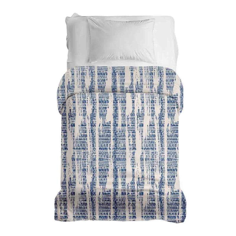Manta terapéutica original - Funda de algodón con patrón azul