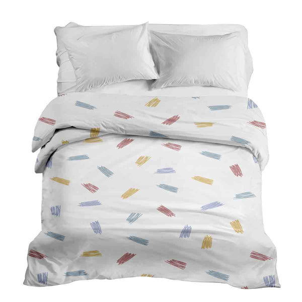 Manta terapéutica original - Funda de algodón con rayas de colores