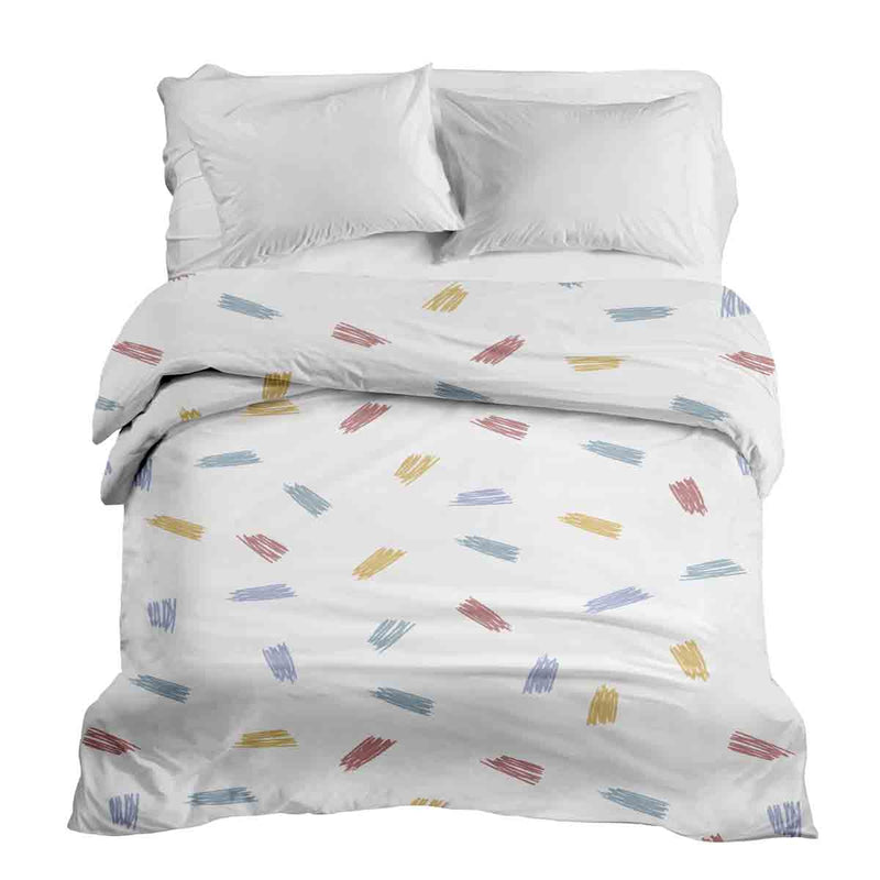 Manta terapéutica original - Funda de algodón con rayas de colores