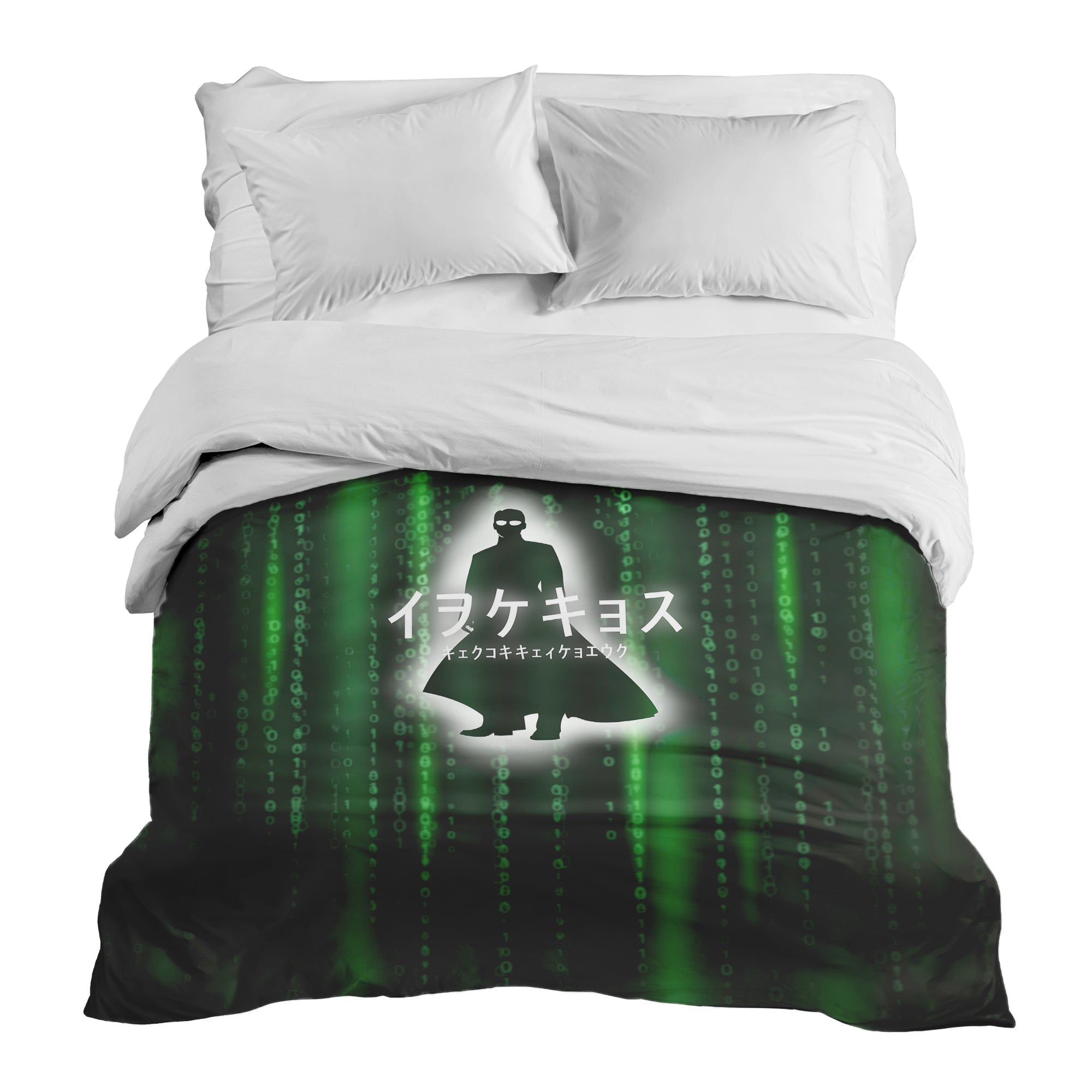 Manta terapéutica original - Funda de algodón Código numérico verde