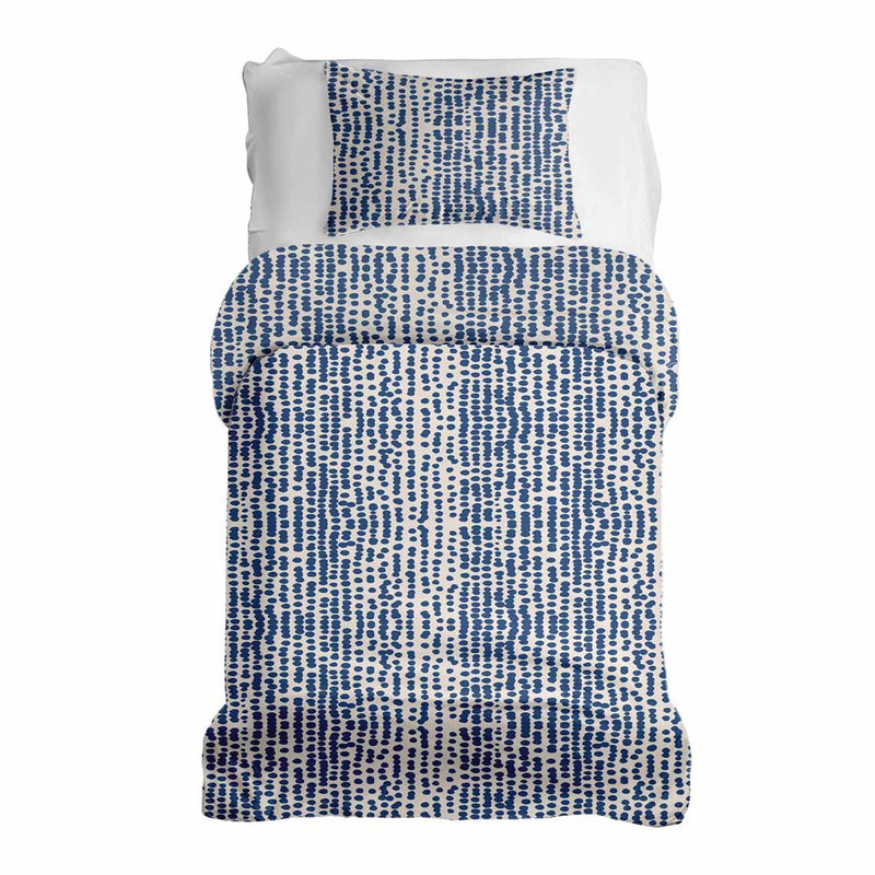 Set de ropa de cama con mantas terapéuticas y puntos azules