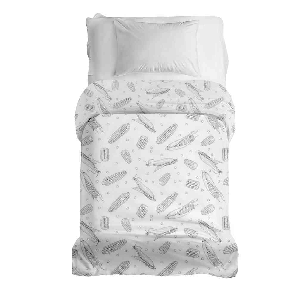 Manta terapéutica original - Funda de algodón mazorca de maíz gris