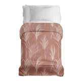 Manta terapéutica original - Funda de algodón rosa antiguo con hierba de las pampas
