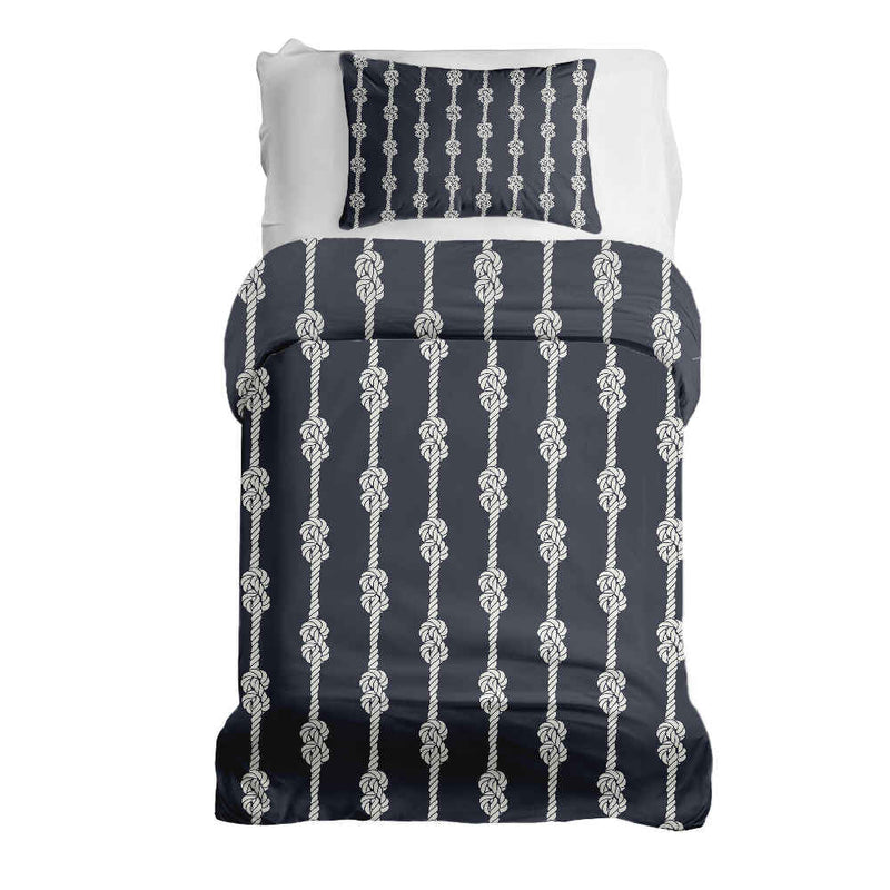 Juego de ropa de cama con manta terapéutica nudo marinero