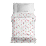 Manta terapéutica original - Funda de algodón blanca con bastones de caramelo