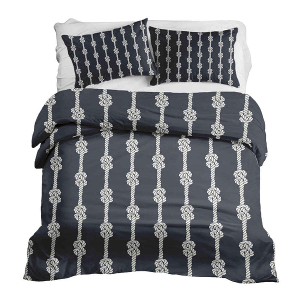 Juego de ropa de cama con manta terapéutica nudo marinero