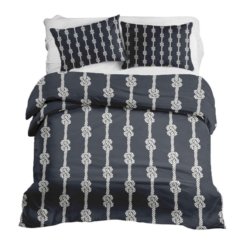 Juego de ropa de cama con manta terapéutica nudo marinero